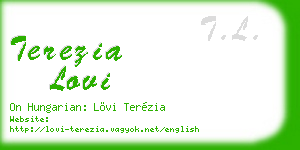 terezia lovi business card